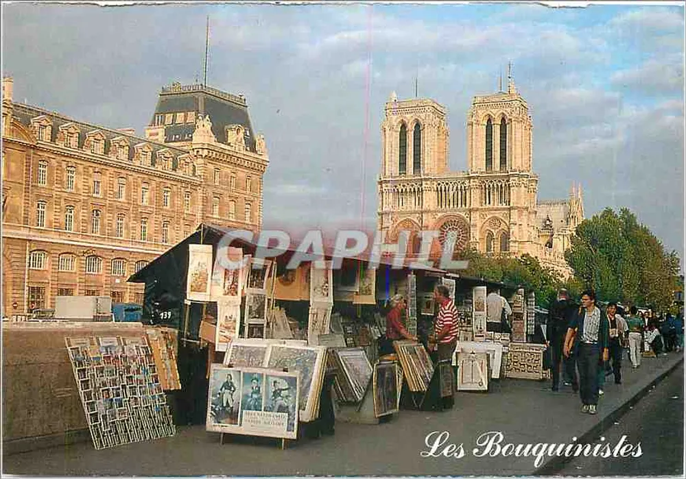 Catedral de Notre-Dame e os Bouquinistes — Paris — Foto Lesley Desmond - Frente