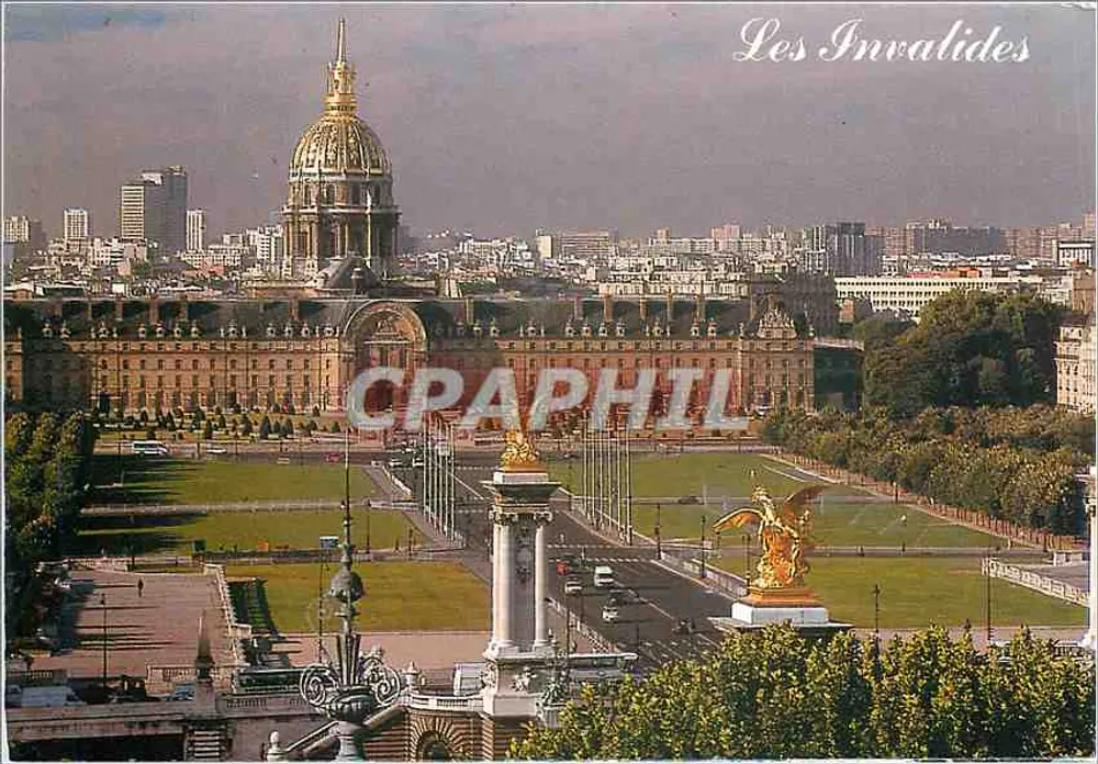 लेस इनवैलिड्स — पैनोरमिक दृश्य — ABELLE-CARTES, पेरिस - आगे