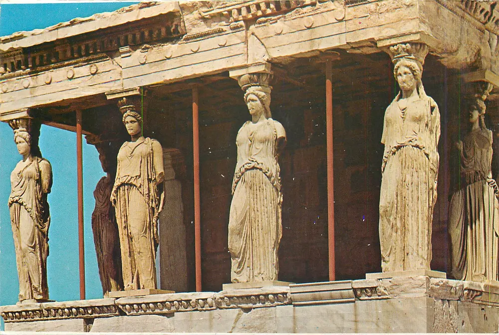 As Caryatides — Acrópole de Atenas - Frente