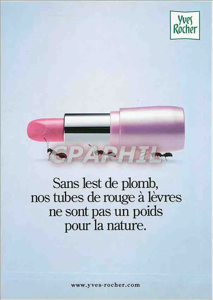 Lápis de cera — publicidade para Yves Rocher — editor Yves Rocher - Frente