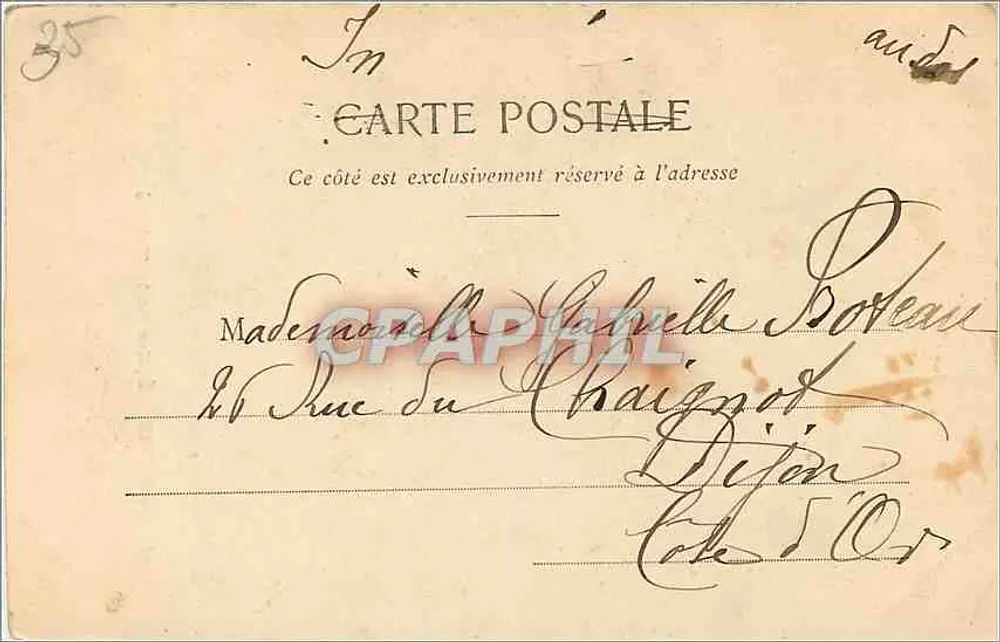 Paris - Igreja da Trindade — editor Robert, n° 105 - Verso