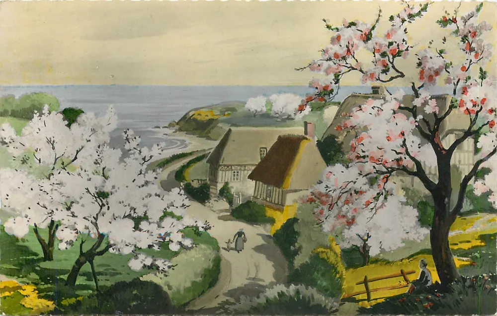 Kustdorp in de lente — uitgever ARTAUBER en zoon, Nantes - Voorkant