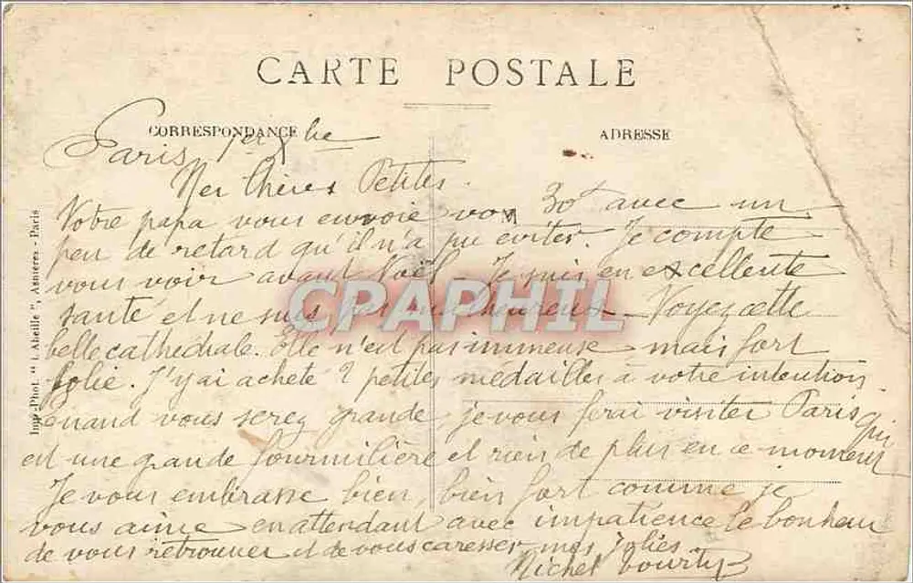 PARIS — Notre-Dame — A Abside — n°30 - Verso