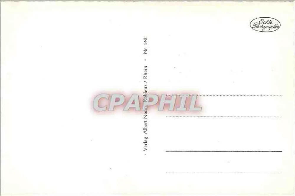 Koblenz — Denkmal für Kaiser Wilhelm I. und Überblick — Verlag Albert Noël, n° 142 - Rückseite