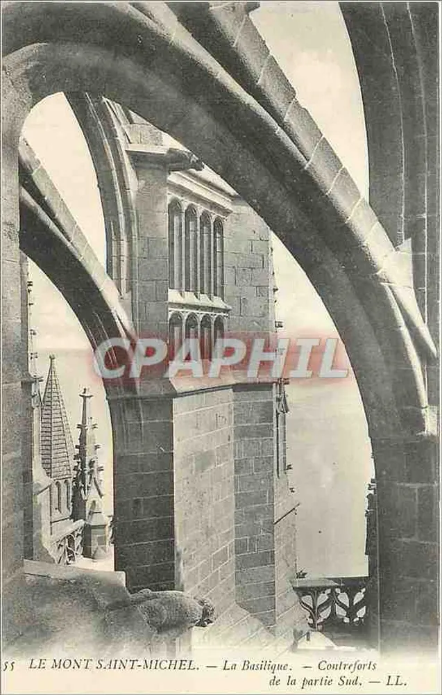 Mont Saint-Michel — Die Basilika — Südfundamente — LL. n° 55 - Vorderseite