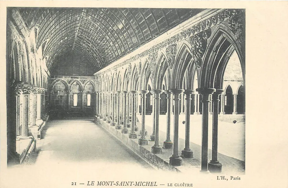 O Monte-Santo-Michel — O Claustro — L.H., Paris - Frente