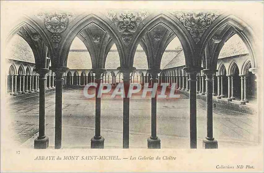 Abadia do Monte Santo Michel — As Galerias do Claustro — Coleções ND Phot. n°17 - Frente