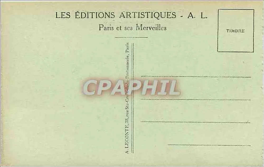 Saint-Germain-en-Laye — Intérieur de la cour du Château — A. L. n°12 - Verso