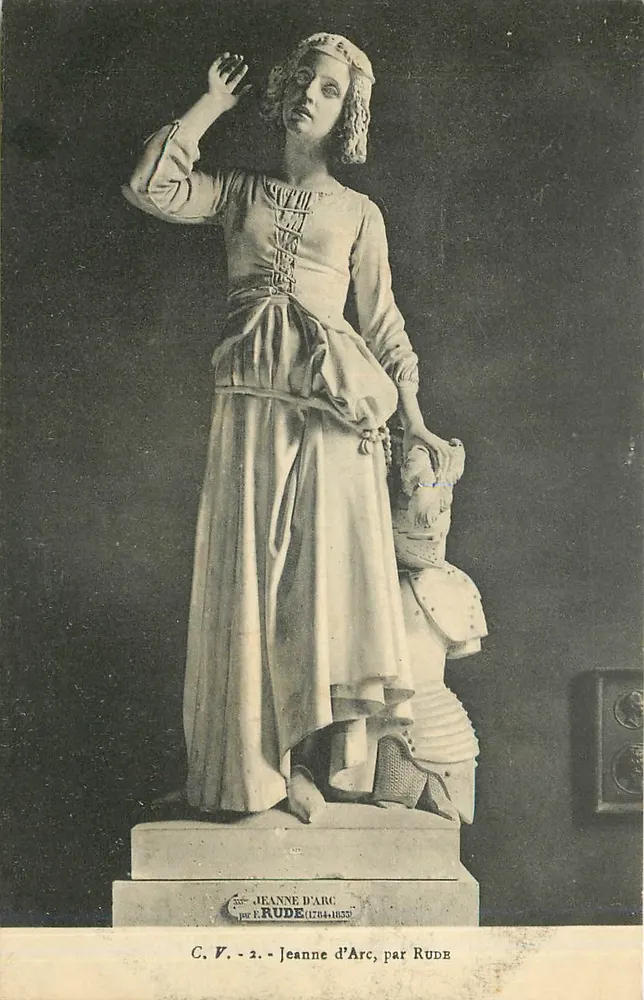 Joana d'Arc — estátua por E. Rude (1784-1855) — C. V. - 2 - Frente