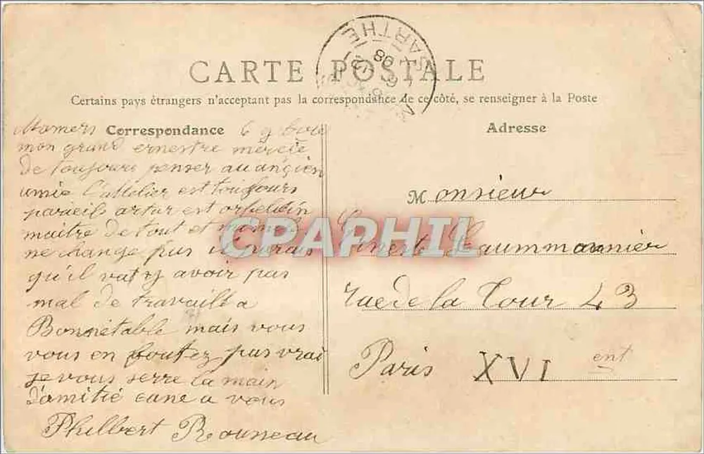 Saint-Aubin-sur-Mer (Calvados) — Die Jetty des Casinos — Verlag B. F., Paris, Nr. 47 - Rückseite