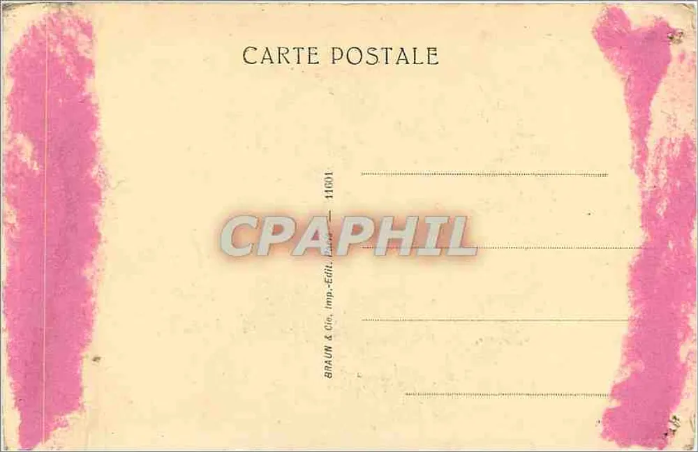 Mona Lisa — Musée du Louvre — Braun & Cie, Imp.-Édit. Paris - Verso