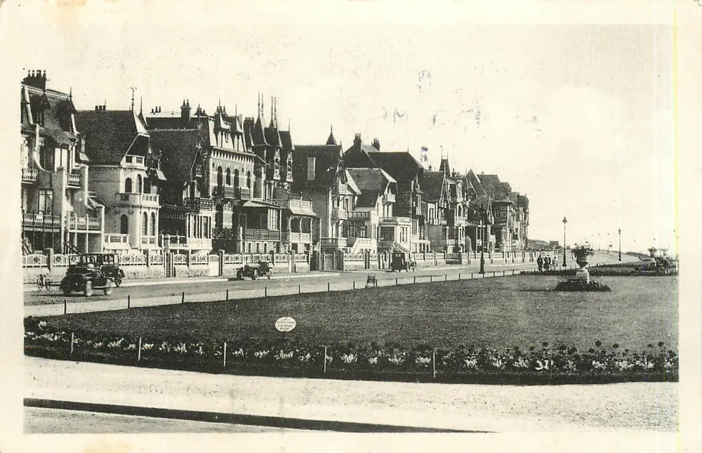 Le Touquet-Paris-Plage — Die Digue und die Wiesen — Cité des Arts Photomechanique, n°124 - Vorderseite