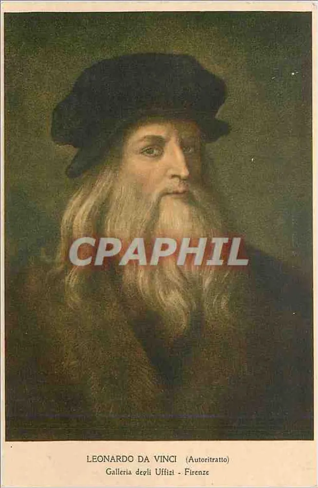 Leonardo da Vinci — Autoritratto — Editora Eliotipia Roberto Hoesch, Milão - Frente