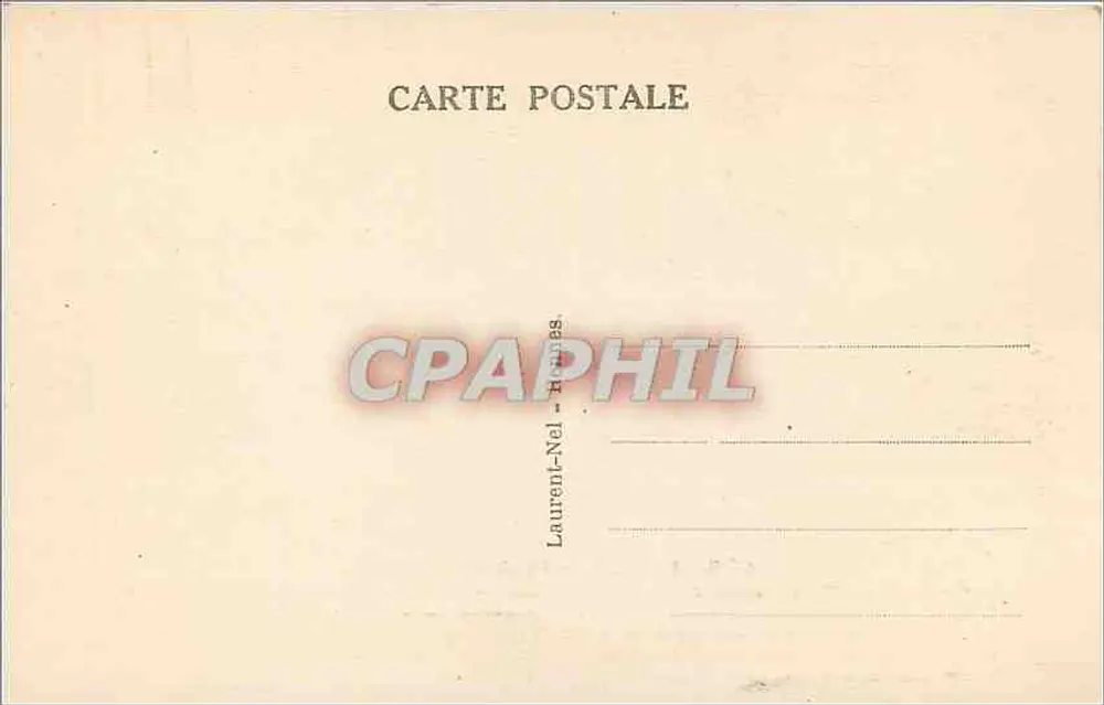 Rennes - Palácio do Comércio — editor Laurent-Nel, n° 4418 - Verso