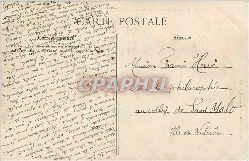 Rennes — As Margens da Vilaine — G. F. — Edição E. Marat - Verso