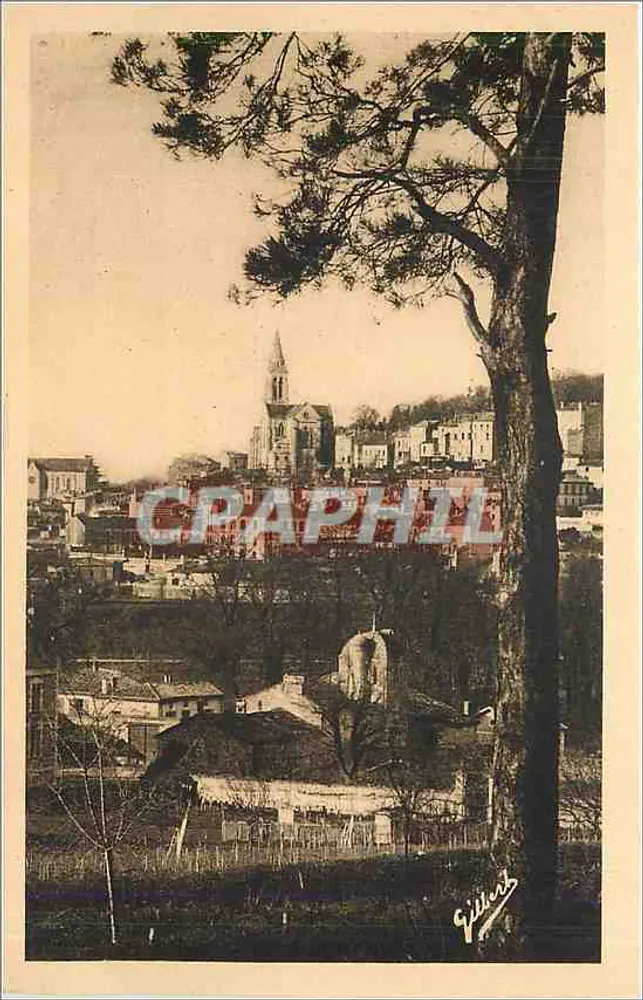 Angoulême — Quartier St-Ausone — Vue prise de St-Martin — Édition A. Gilbert - Recto