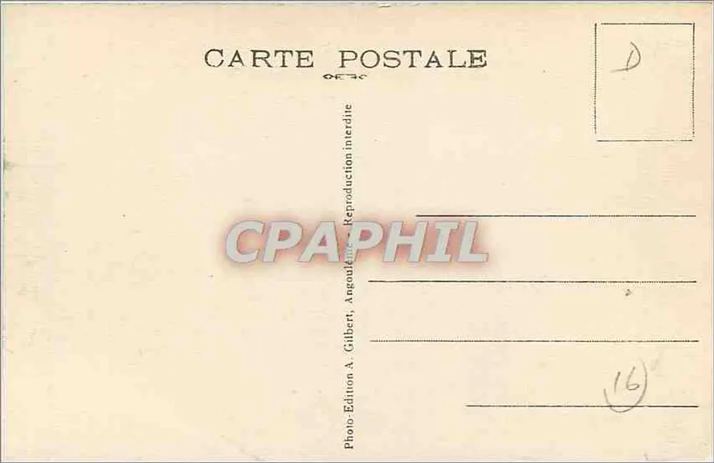 Angoulême (Südseite) — Tunnel der Linie Paris-Bordeaux — A.G.A. 674 - Rückseite