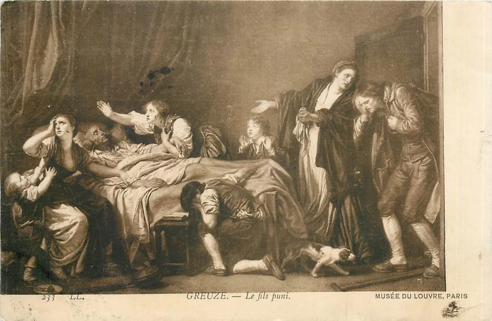 Greuze — Le fils puni — LL, n°233 - Recto