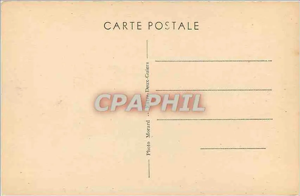 Dauphiné — Konvent von LA GRANDE-CHARTREUSE — Das Refektorium der Väter — E. R. - Rückseite