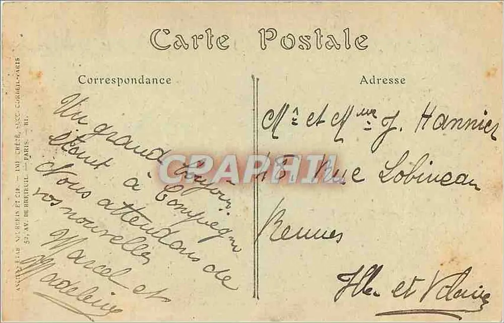 Compiègne — O Palácio e as Terras — JND Hot. - Verso