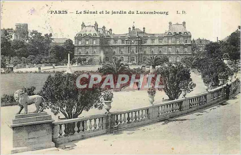 Paris — Der Senat und der Luxembourg-Park — L. D. - Vorderseite