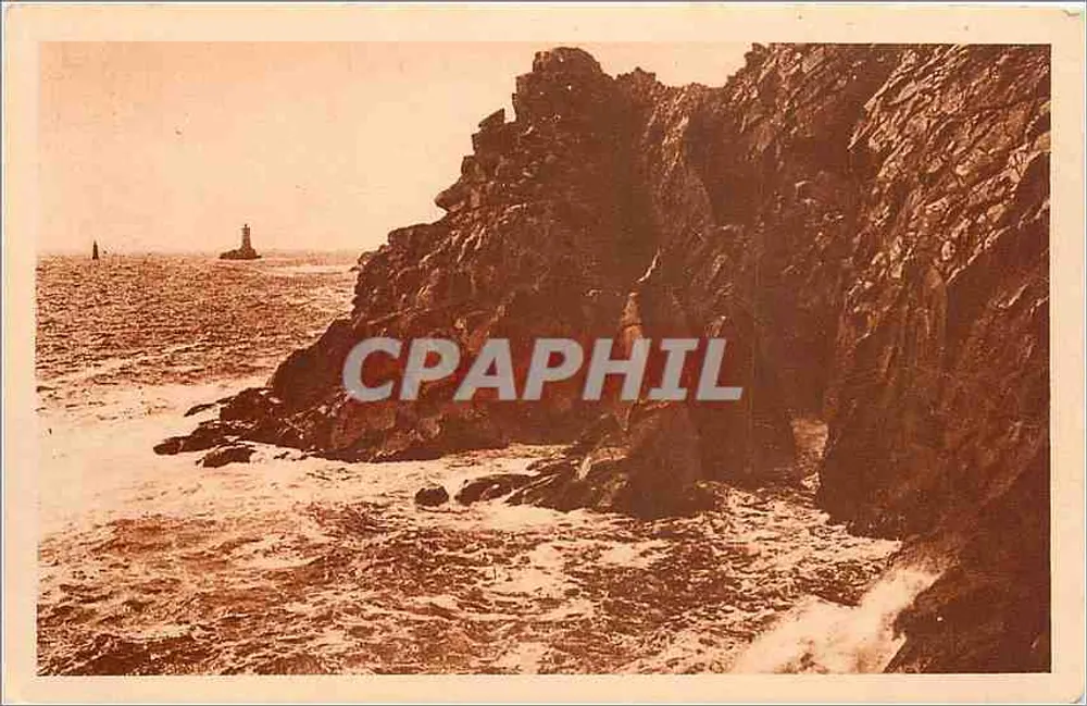 Pointe du Raz — A entrada da Câmara de Olivier — Imp. Levellier, Paris - Frente
