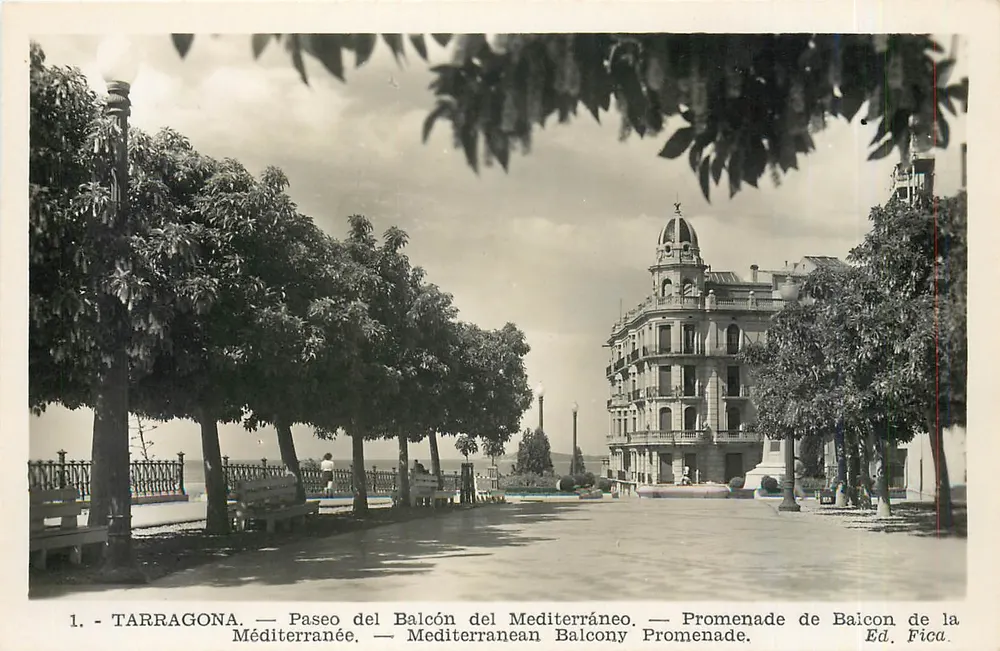 Tarragona — Paseo del Balcón del Mediterráneo — Ed. Fica - Recto