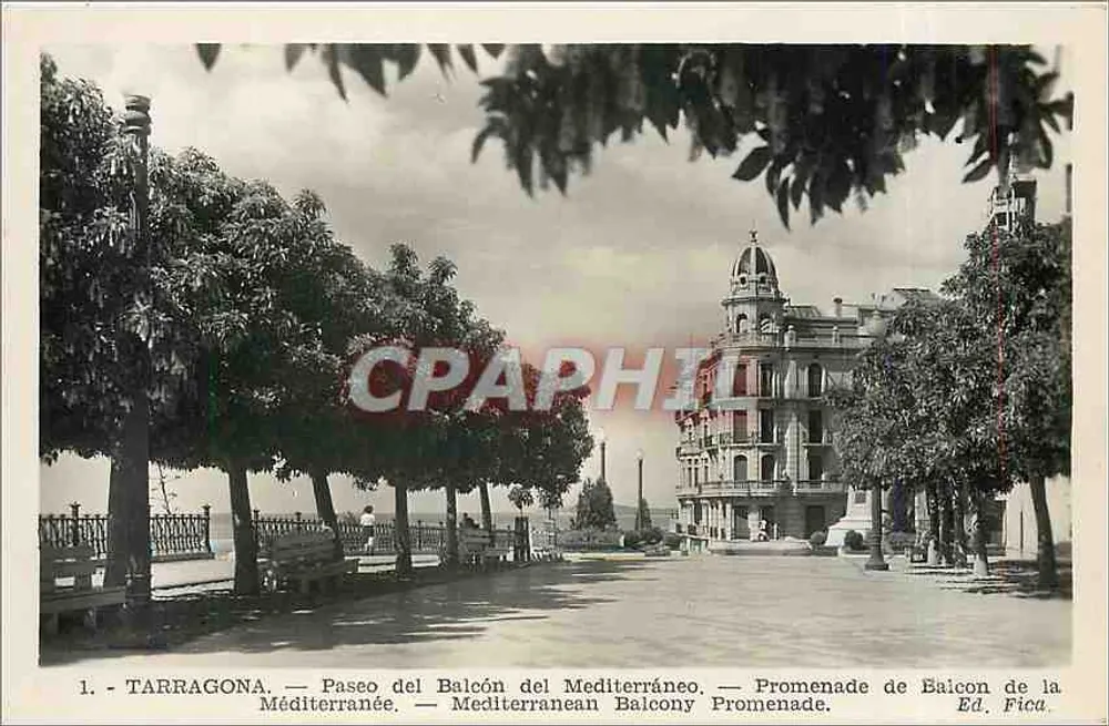 Tarragona — Paseo del Balcón del Mediterráneo — Ed. Fica - Recto