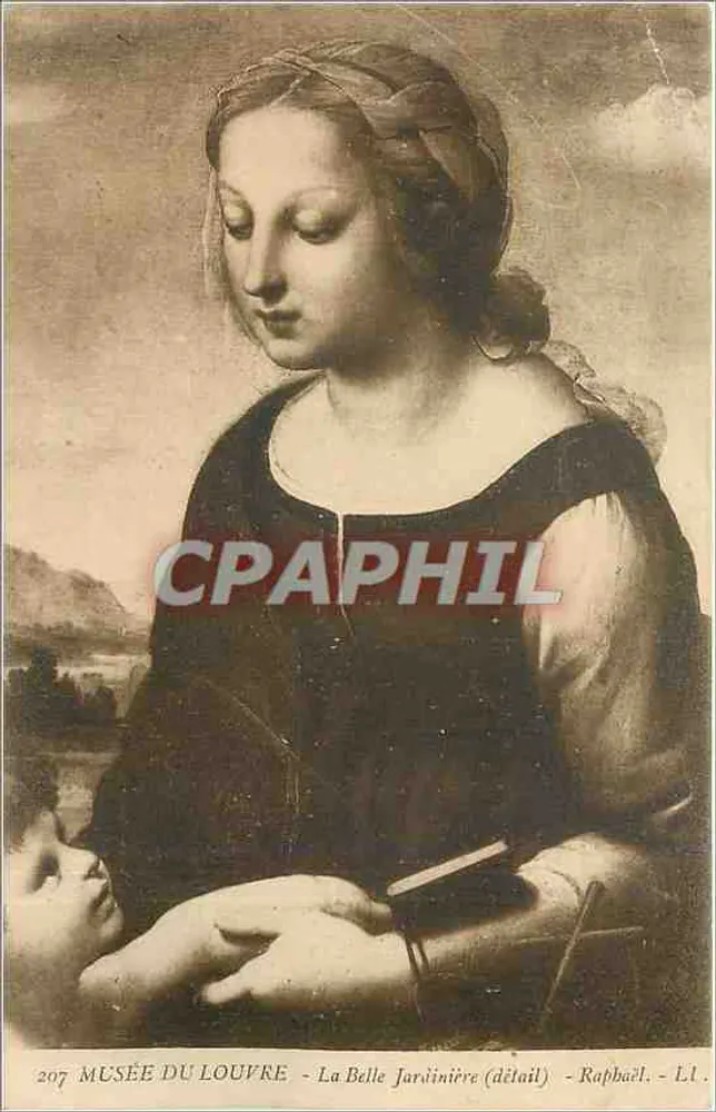 La Belle Jardinière (détail) — Musée du Louvre — Léonard de Vinci - Recto