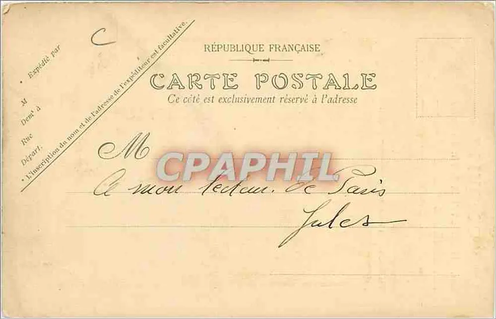 Homem vestindo traje segurando um jornal — La Robinière de Paris — editor desconhecido - Verso