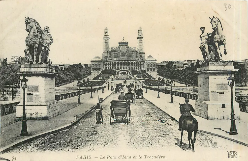 Paris — Le Pont d'Éna et le Trocadéro — ND Jhot - Recto