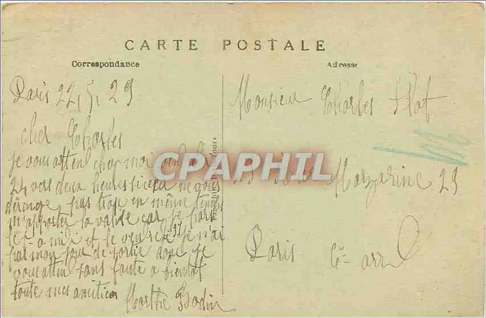 Paris — Le Square d'Anvers pris vers le Sacré-Cœur de Montmartre — éditeur A. Antwerp - Verso