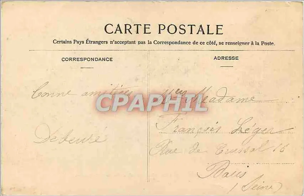 Forêt de Fontainebleau — Rocher de Némorosa — Éditeur S. Lézard, n° 86 - Verso
