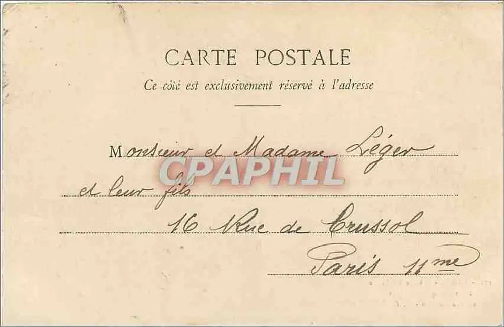 Rustikaler Brücke unter Bäumen am Pré Catelan — Bois de Boulogne — G. I. — Paris - Rückseite