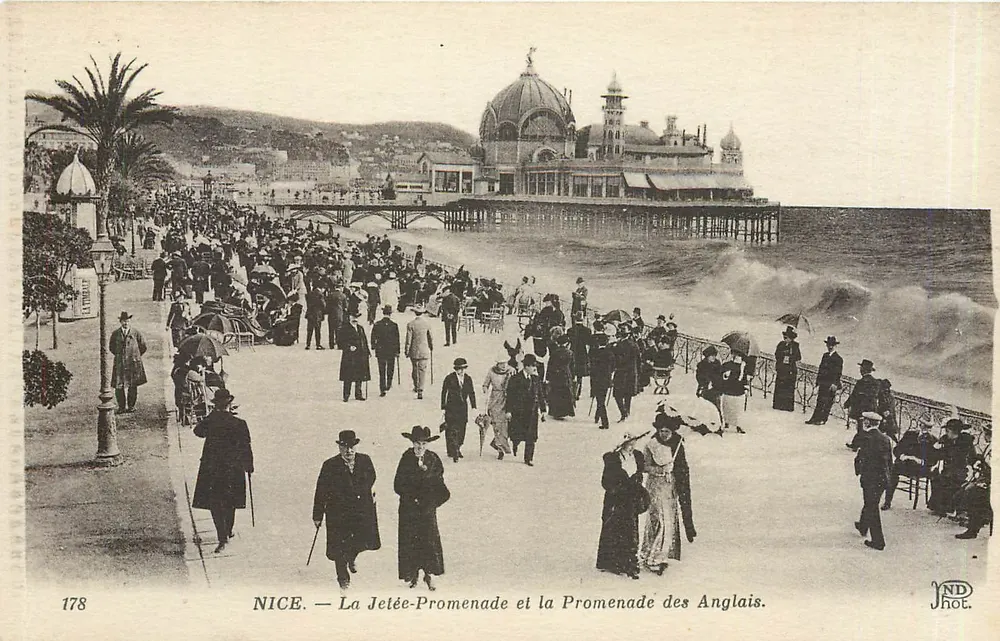 NICE — Jetty Promenade und Promenade des Anglais. — ND Fotografie. — Nr. 178 - Vorderseite