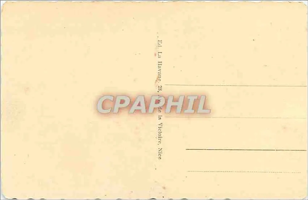 Nice - La Promenade des Anglais — Publisher La Havane, 28, rue de la Victoire, Nice - Back