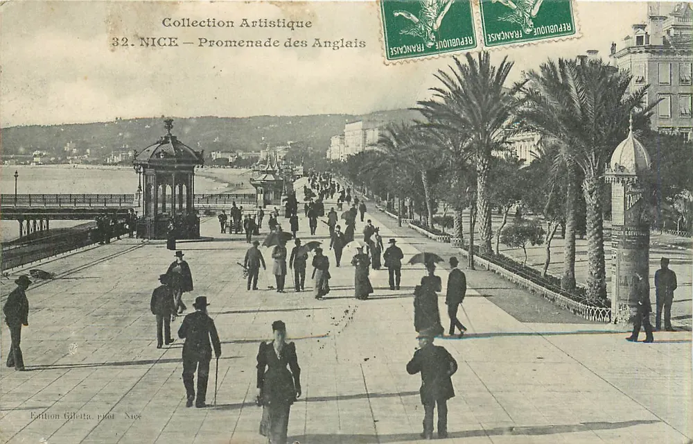 NICE — Promenade dos Ingleses — Coleção Artística 32, Edição Gibetta - Frente