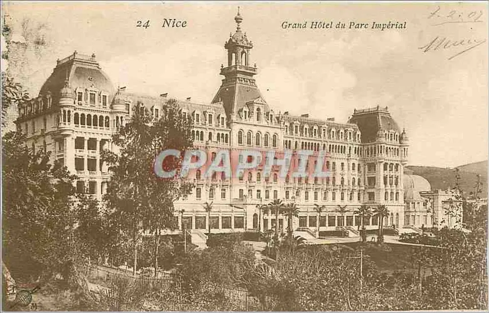 Grand Hôtel du Parc Impérial — Nizza — editore sconosciuto, n° 24 - Recto