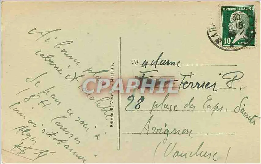 Marseille - La Corniche. Marégraphe. - R.V. - Rewers