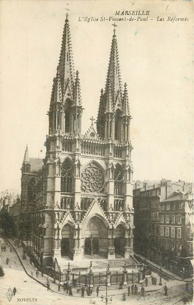 Marseille — Die Kirche Saint-Vincent-de-Paul — Die Reformierten — Novelta - Vorderseite