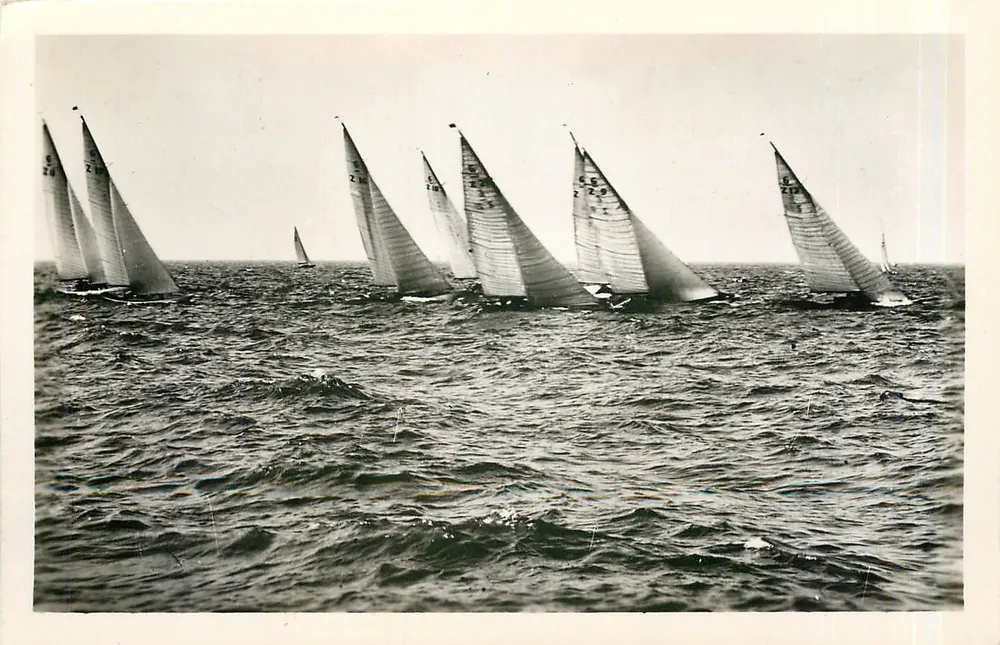 O Lago Léman — Corrida de barcos a vela — Edições Cellaard, Lyon - Frente
