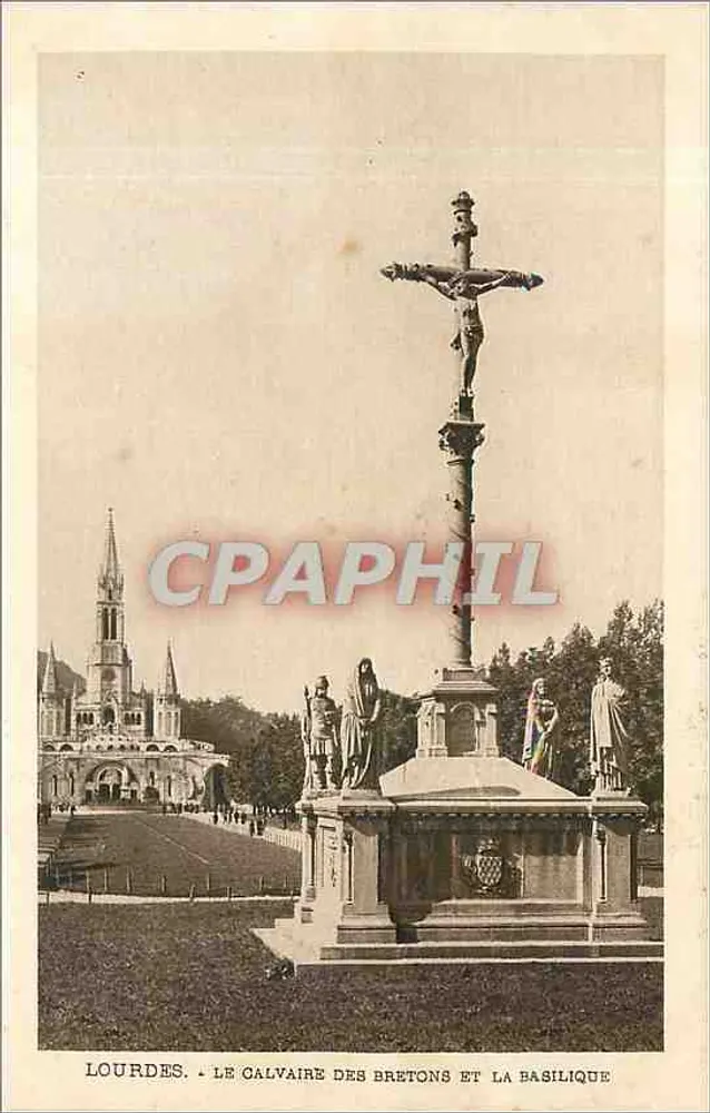 Lourdes - Der Bretonische Calvary und die Basilika — Rosenkranzvereinigung - Vorderseite