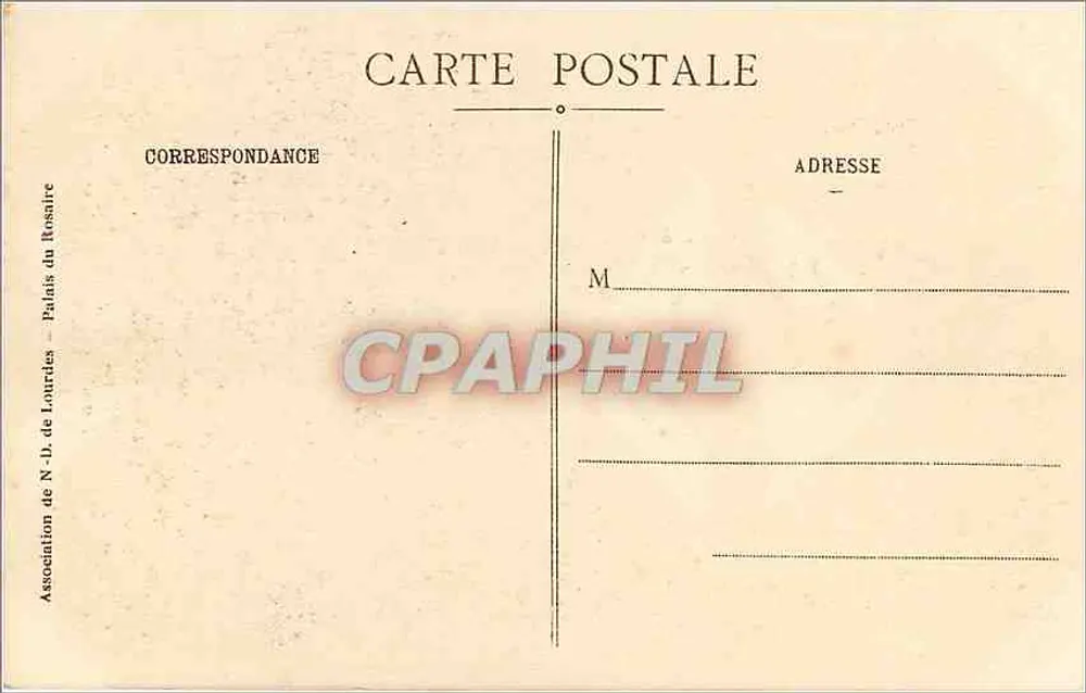 Lourdes - Der Bretonische Calvary und die Basilika — Rosenkranzvereinigung - Rückseite
