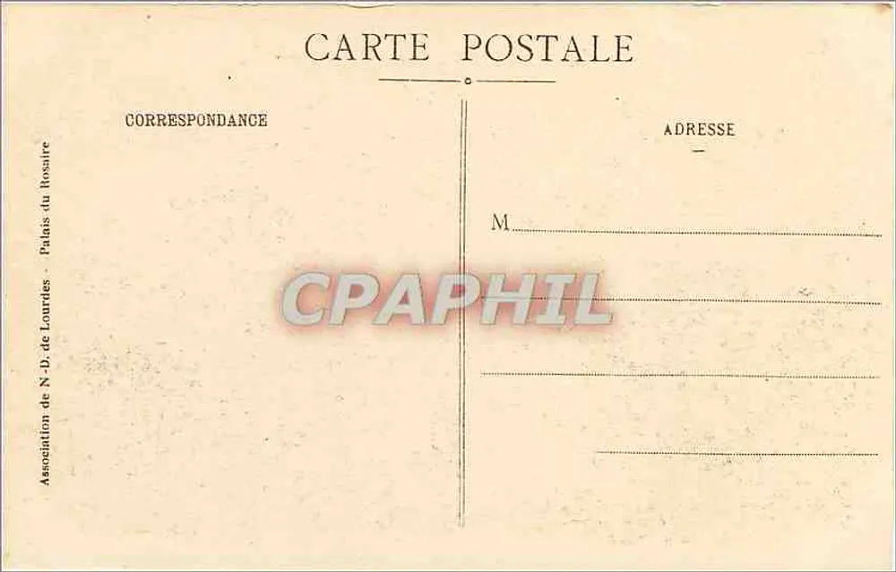 Lourdes - A Basílica e o Calvário — Associação N.-D. de Lourdes - Verso