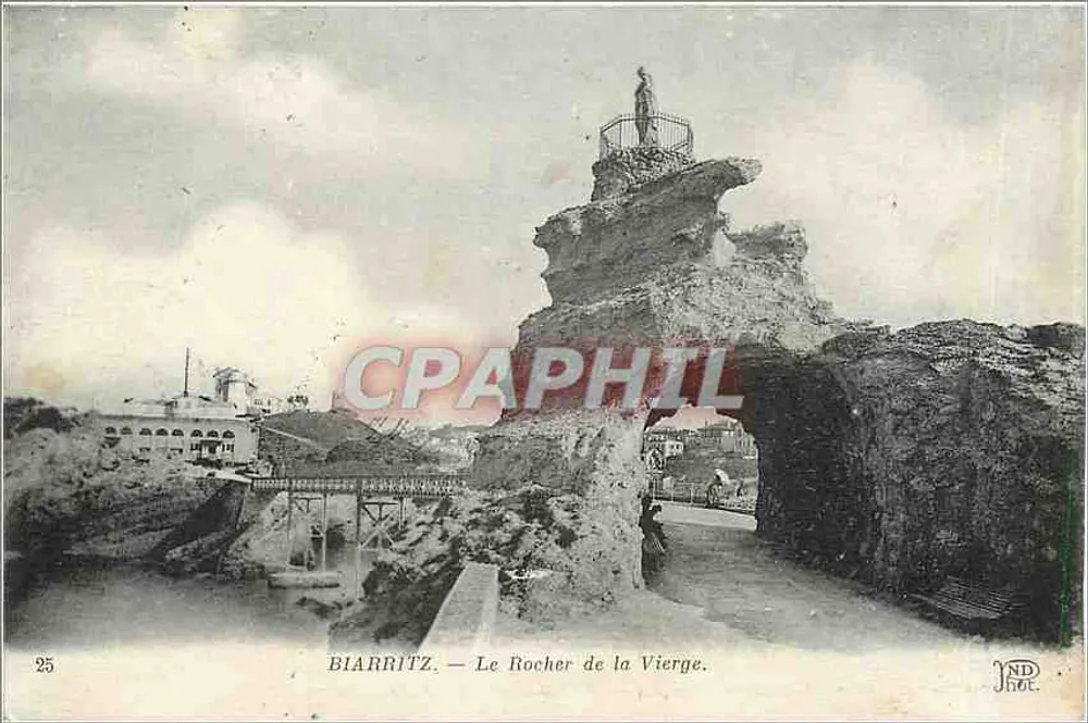 Biarritz — O Rochedo da Virgem — ND 160C - Frente