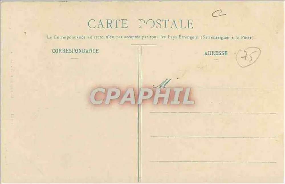 Paris - O Hotel dos Invalidos — A. Taride, Paris - Verso