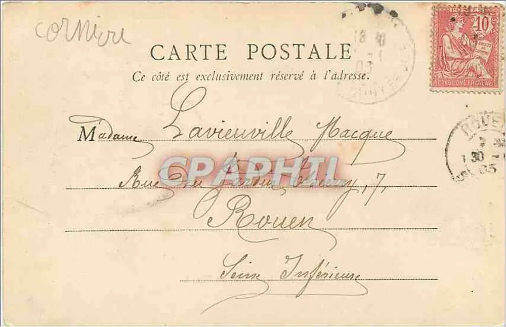 PARIS — A Estação da Norte — B.P. Paris, n°71 - Verso