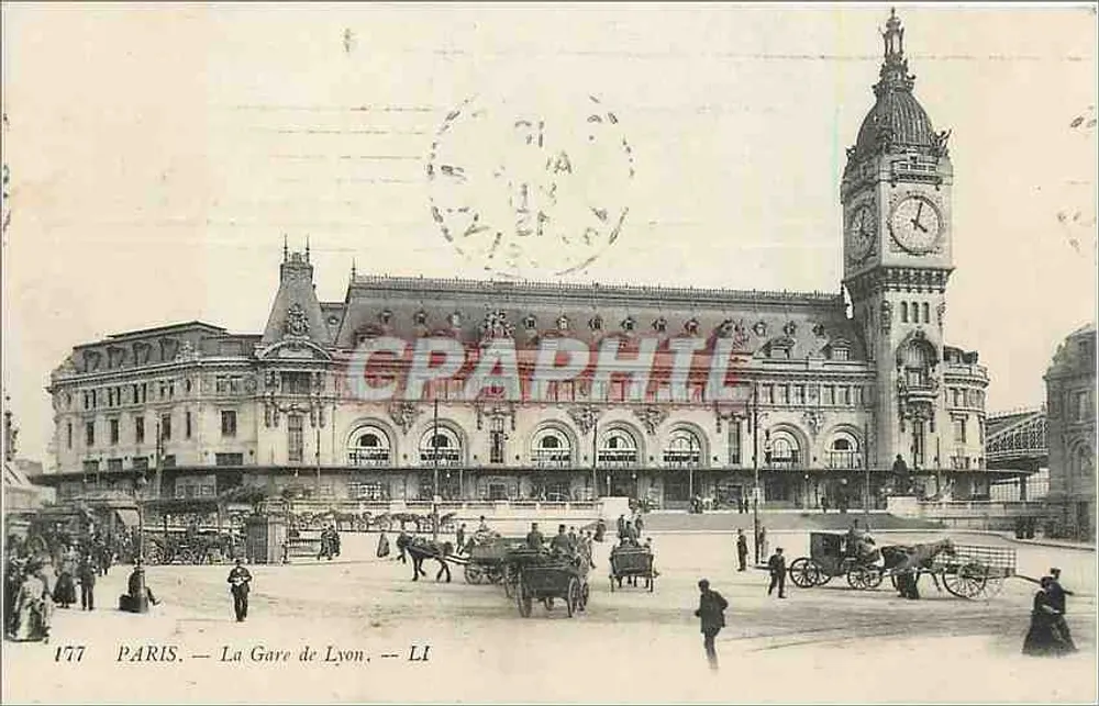 Paris — A Estação de Lyon — LI — Graphphil - Frente