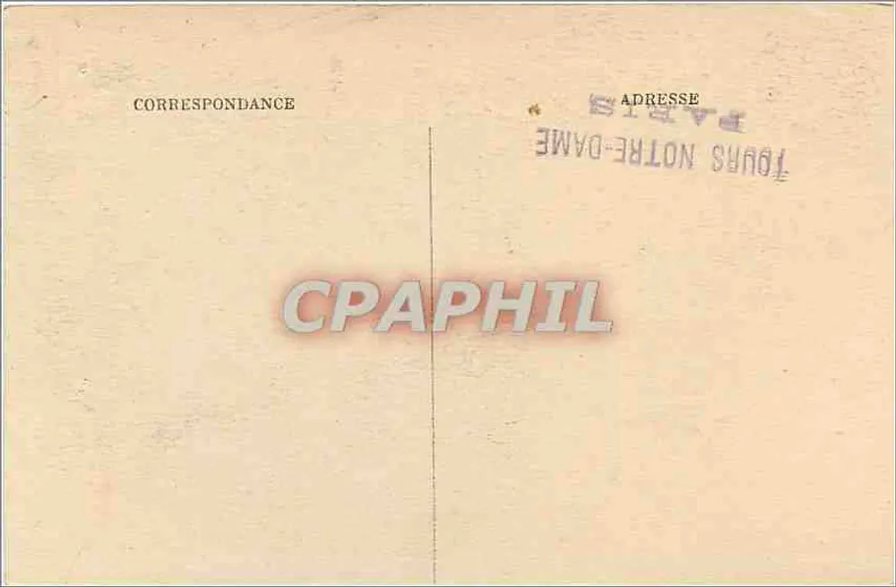 Paris — Catedral Notre-Dame — J.H. n°570 - Verso