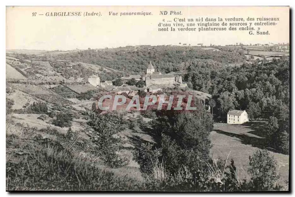 GARGILELLE (Indre) — Panoramablick — ND Phot. - Vorderseite